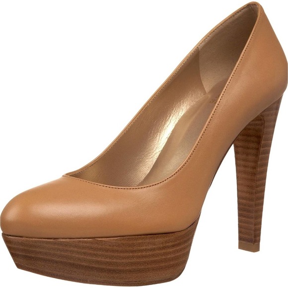 HP Stuart Weitzman camel leather stacked stilletto - Picture 2 of 4